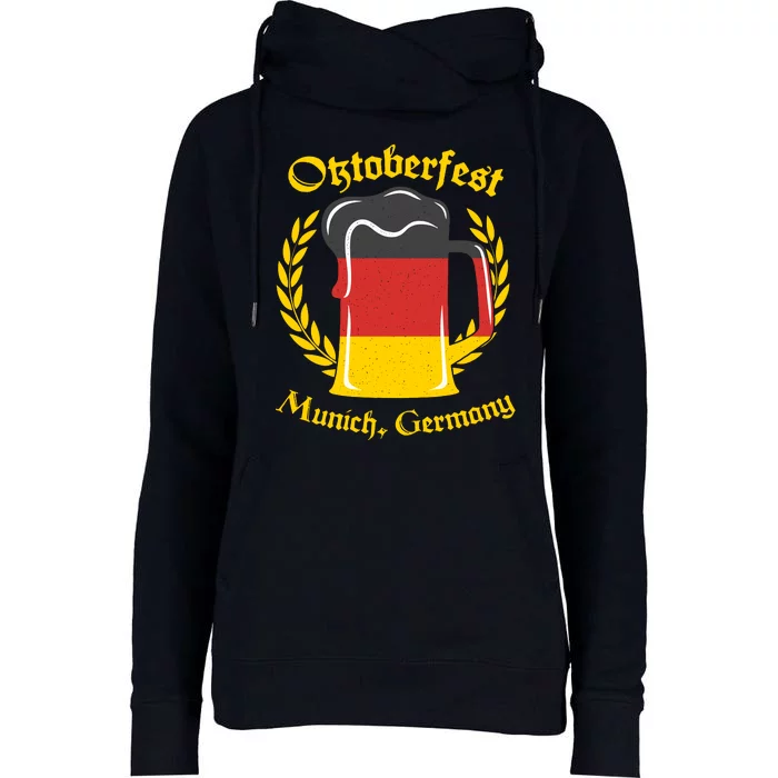 Oktoberfest Munich Germany Flag Mug Womens Funnel Neck Pullover Hood