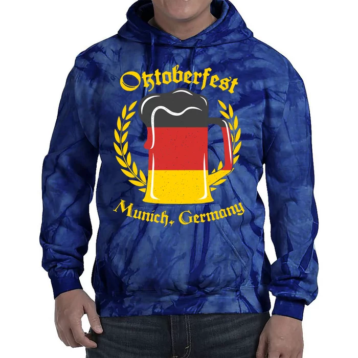 Oktoberfest Munich Germany Flag Mug Tie Dye Hoodie