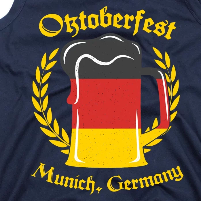 Oktoberfest Munich Germany Flag Mug Tank Top