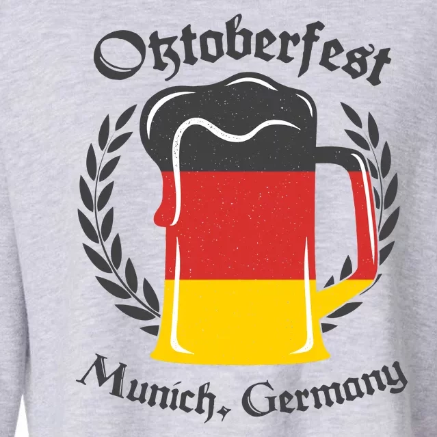 Oktoberfest Munich Germany Flag Mug Cropped Pullover Crew