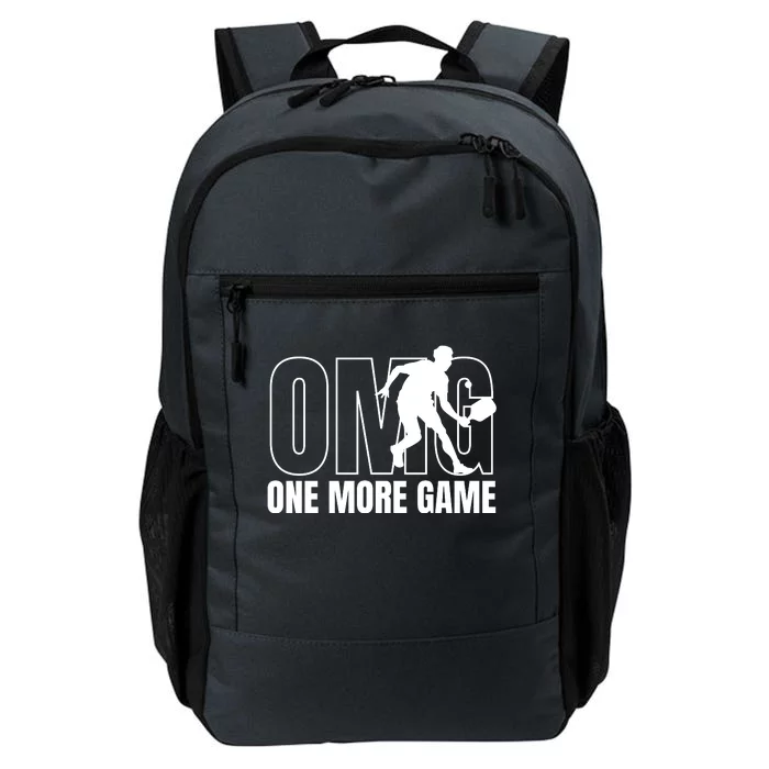 One More Game Omg Retro Funny Pickleball Lover Pickle Ball Daily Commute Backpack