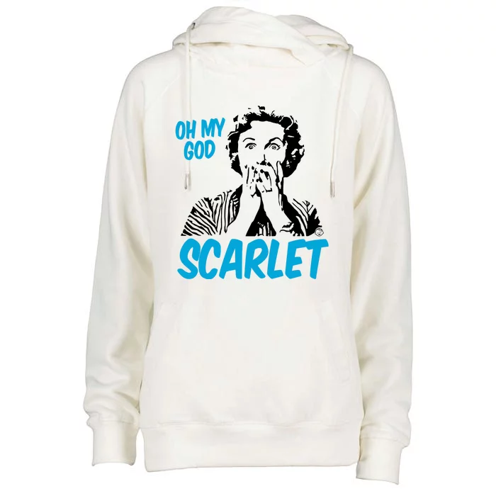 Oh My God Scarlet Womens Funnel Neck Pullover Hood