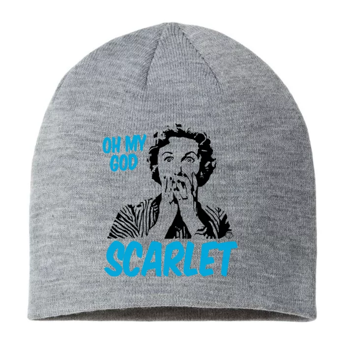 Oh My God Scarlet 8 1/2in Sustainable Knit Beanie