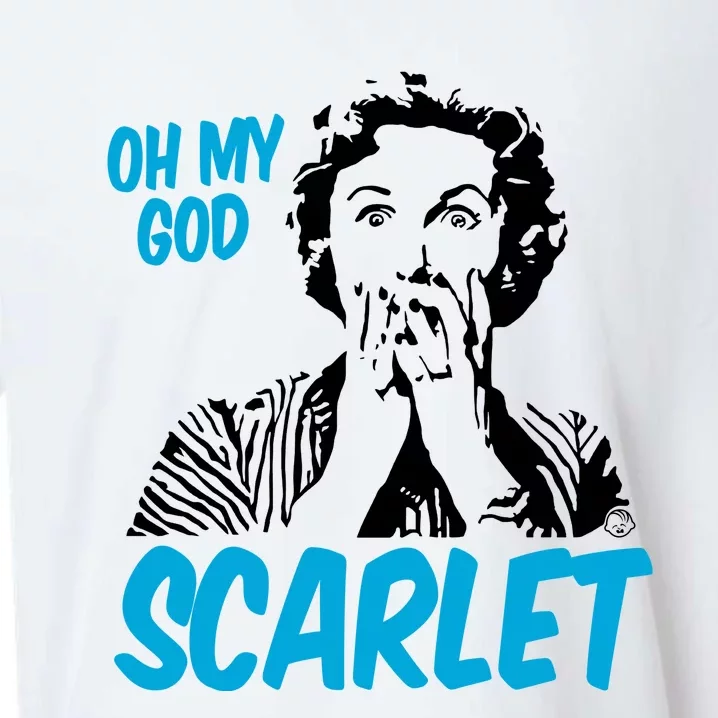 Oh My God Scarlet Sueded Cloud Jersey T-Shirt