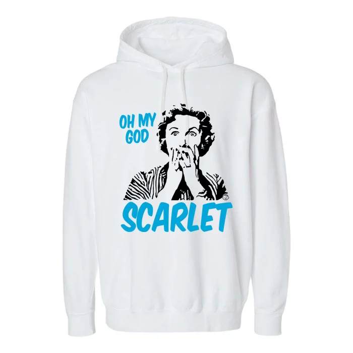 Oh My God Scarlet Garment-Dyed Fleece Hoodie