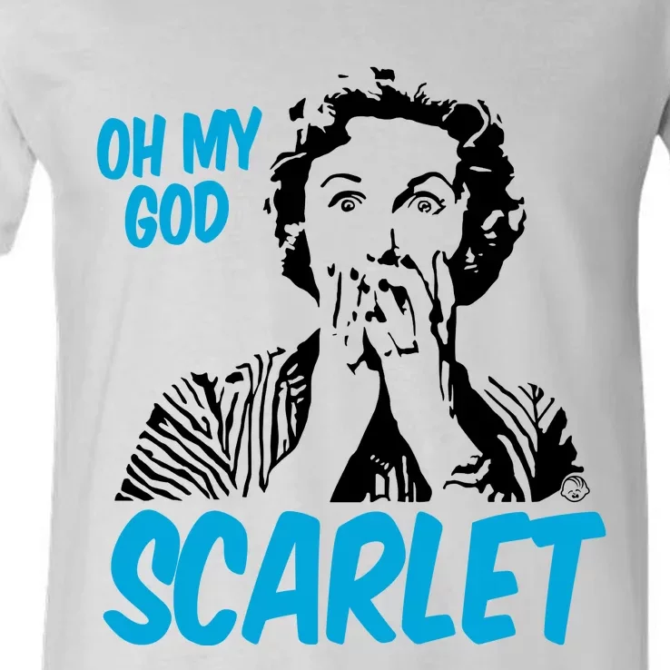 Oh My God Scarlet V-Neck T-Shirt