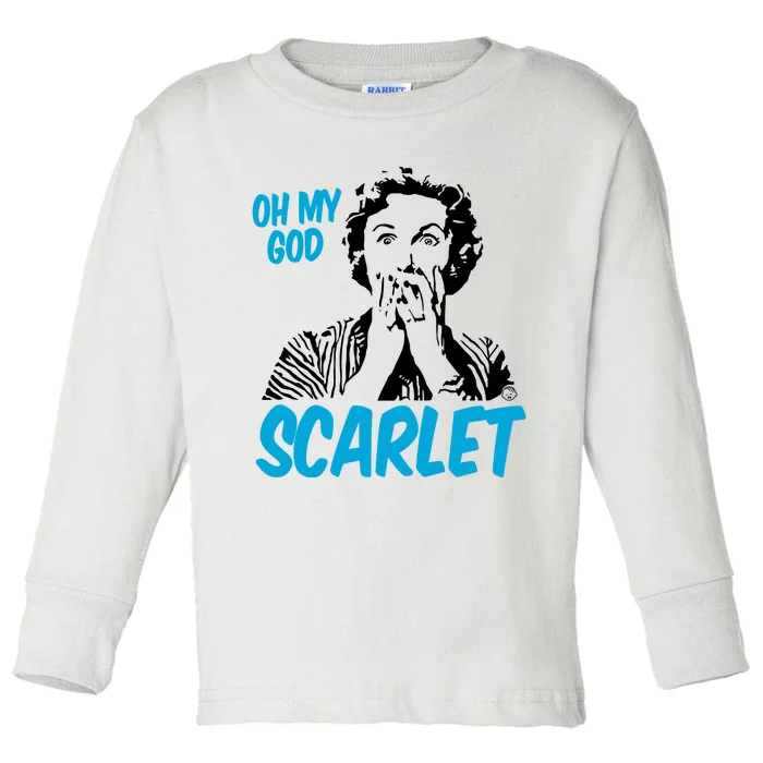 Oh My God Scarlet Toddler Long Sleeve Shirt