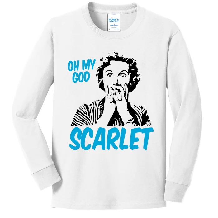 Oh My God Scarlet Kids Long Sleeve Shirt