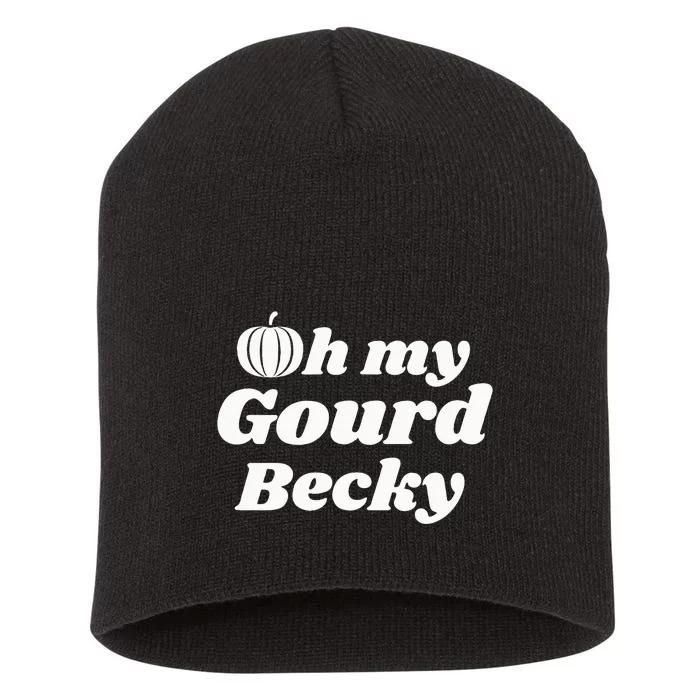 Oh My Gourd Becky Fall Thanksgiving Pumpkin Short Acrylic Beanie