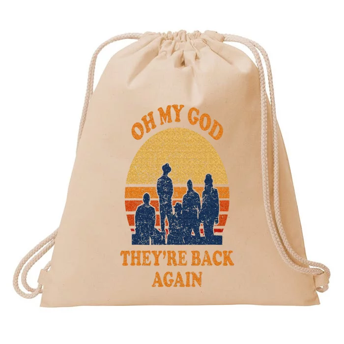 Oh My God Theyre Back Again Boy Band Drawstring Bag