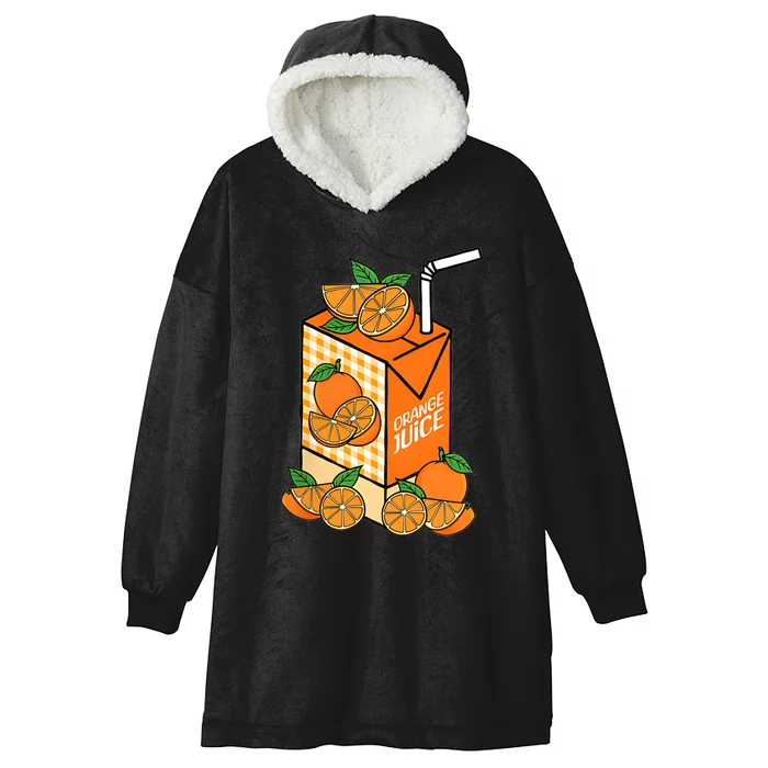 Orange My Heart Has Changed My Soul Has Changed Juice Hooded Wearable Blanket