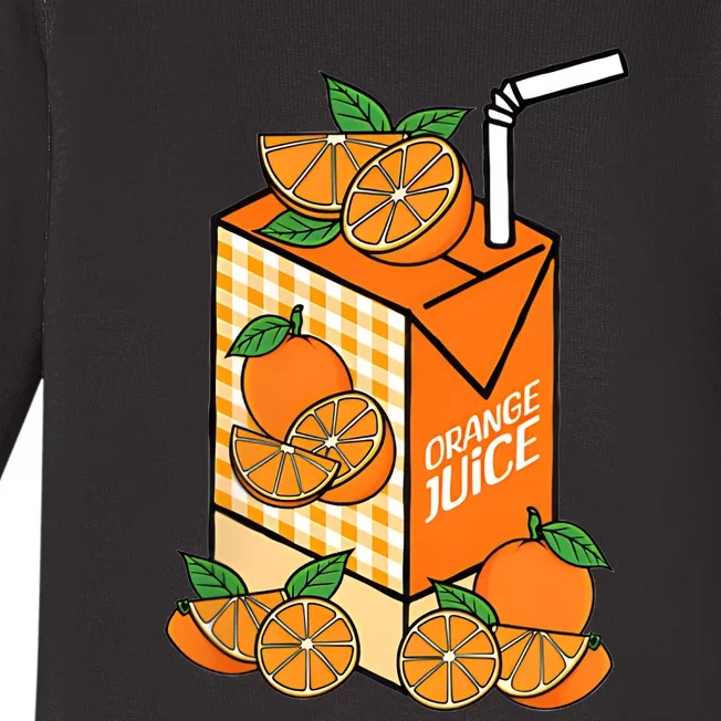 Orange My Heart Has Changed My Soul Has Changed Juice Baby Long Sleeve Bodysuit