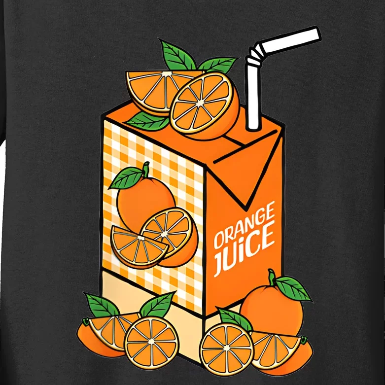 Orange My Heart Has Changed My Soul Has Changed Juice Kids Long Sleeve Shirt