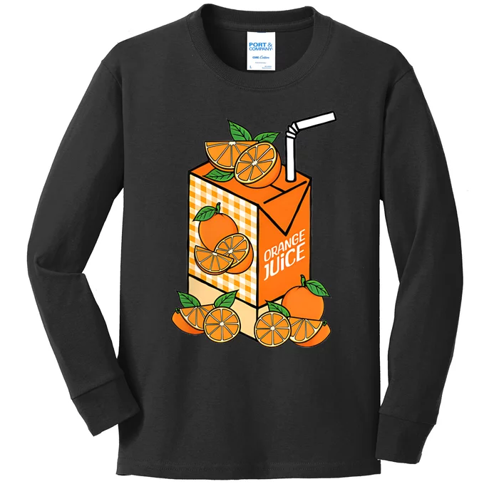 Orange My Heart Has Changed My Soul Has Changed Juice Kids Long Sleeve Shirt