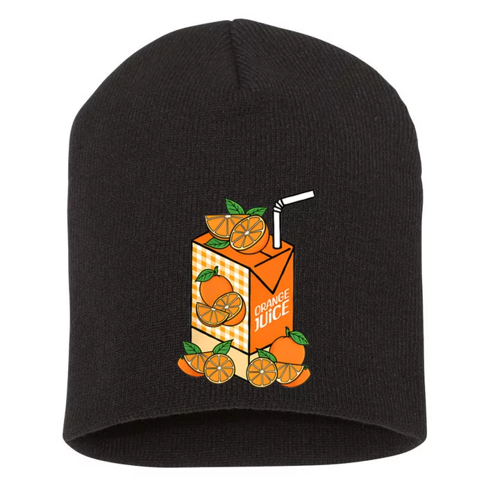 Orange My Heart Has Changed My Soul Has Changed Juice Short Acrylic Beanie