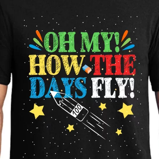 Oh My! How The Days Fly! 100th Day Of School Gift Pajama Set