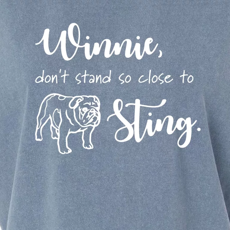 Only Murders In The Building, Winnie, Don't Stand So Close To Sting Garment-Dyed Women's Muscle Tee