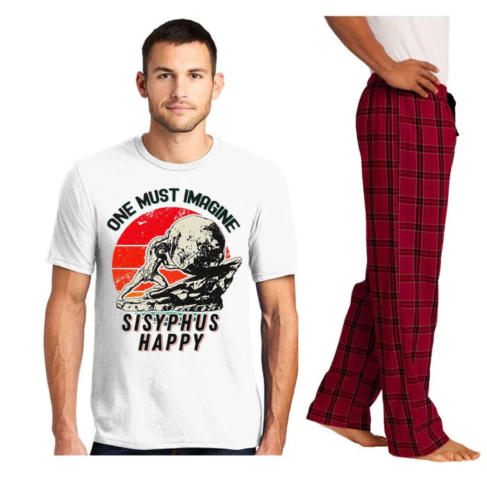 One Must Imagine Sisyphus Happy Cool Sisyphus Meme Pajama Set