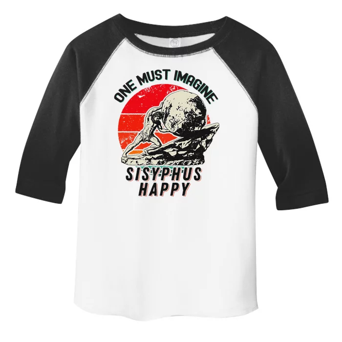 One Must Imagine Sisyphus Happy Cool Sisyphus Meme Toddler Fine Jersey T-Shirt