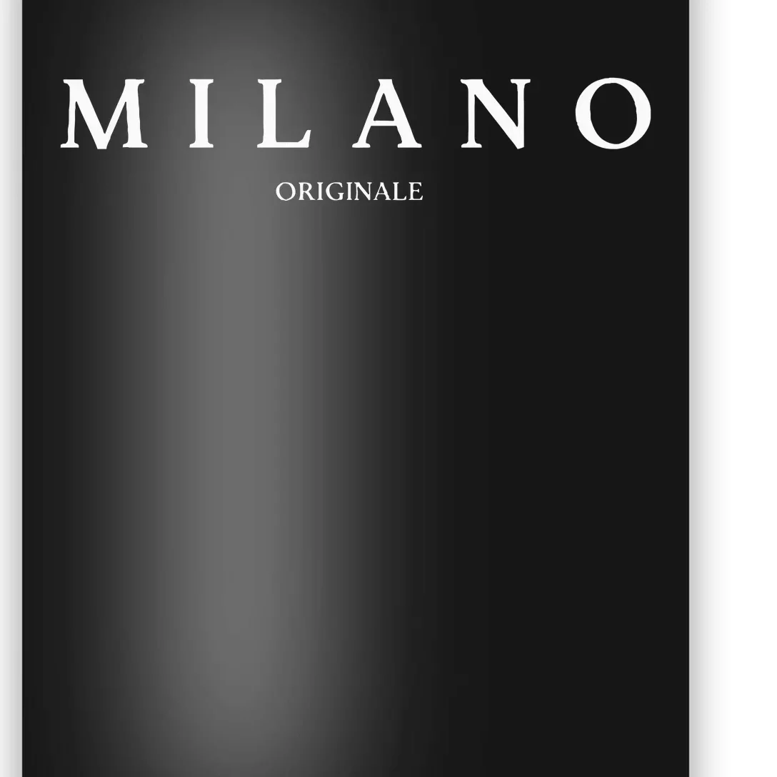 Original Milano Italy Word Gift Poster