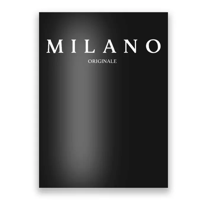 Original Milano Italy Word Gift Poster