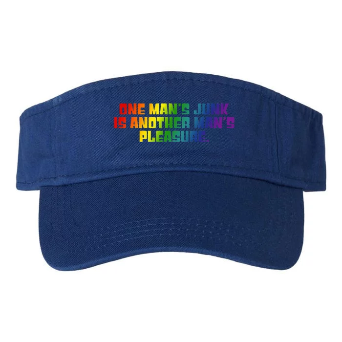 One ManS Junk Is Another ManS Pleasure Lgbt Rainbow Valucap Bio-Washed Visor