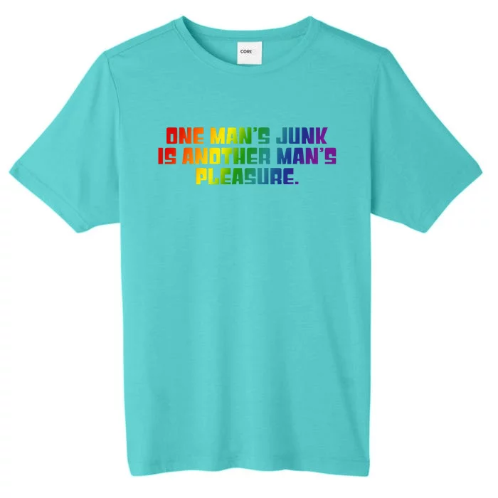 One ManS Junk Is Another ManS Pleasure Lgbt Rainbow ChromaSoft Performance T-Shirt