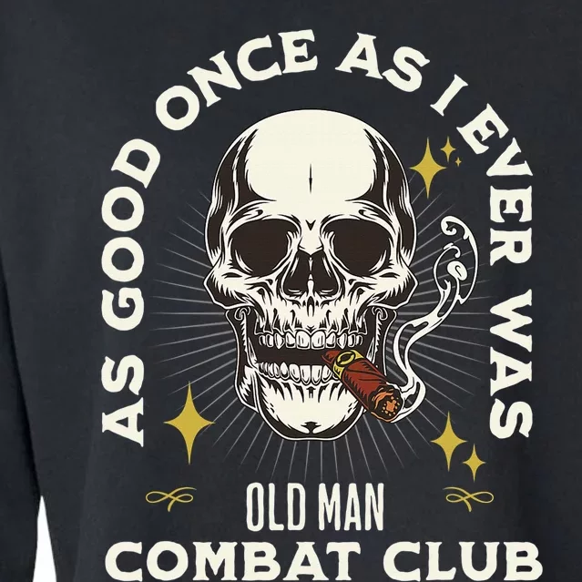 Old Man Jiu Jitsu Combat Club BJJ Martial Arts MMA Cropped Pullover Crew