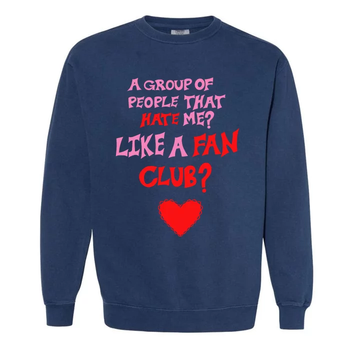 Oat Milk Lady Like A Fan Club Garment-Dyed Sweatshirt