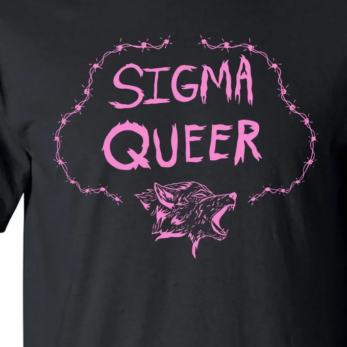 Oat Milk Lady Sigma Queer Wolf Tall T-Shirt