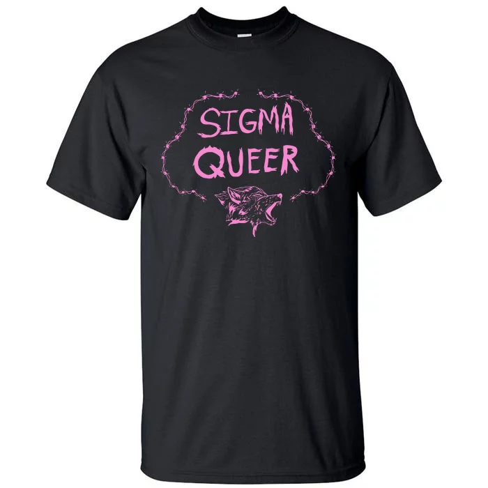 Oat Milk Lady Sigma Queer Wolf Tall T-Shirt