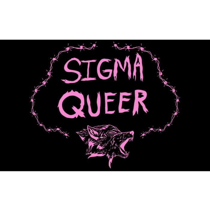 Oat Milk Lady Sigma Queer Wolf Bumper Sticker