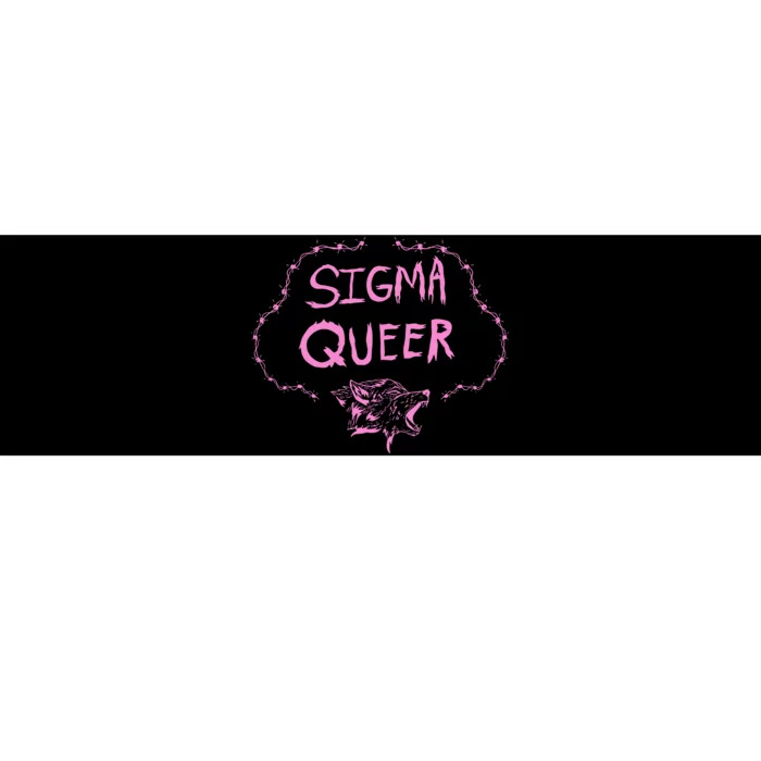 Oat Milk Lady Sigma Queer Wolf Bumper Sticker