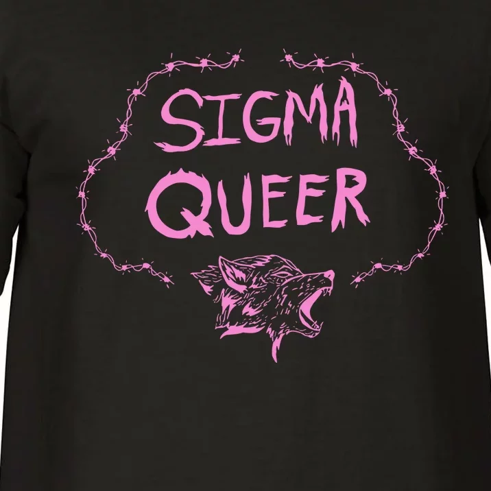 Oat Milk Lady Sigma Queer Wolf Comfort Colors T-Shirt