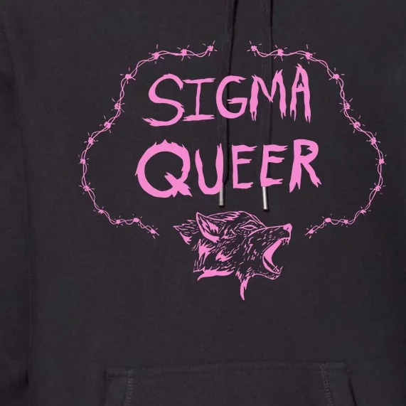 Oat Milk Lady Sigma Queer Wolf Premium Hoodie