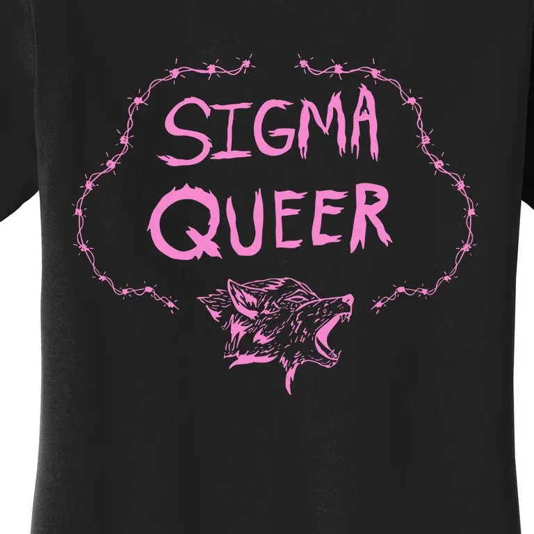 Oat Milk Lady Sigma Queer Wolf Women's T-Shirt