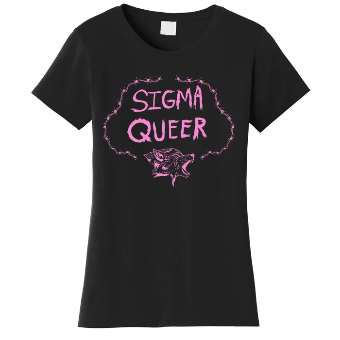 Oat Milk Lady Sigma Queer Wolf Women's T-Shirt