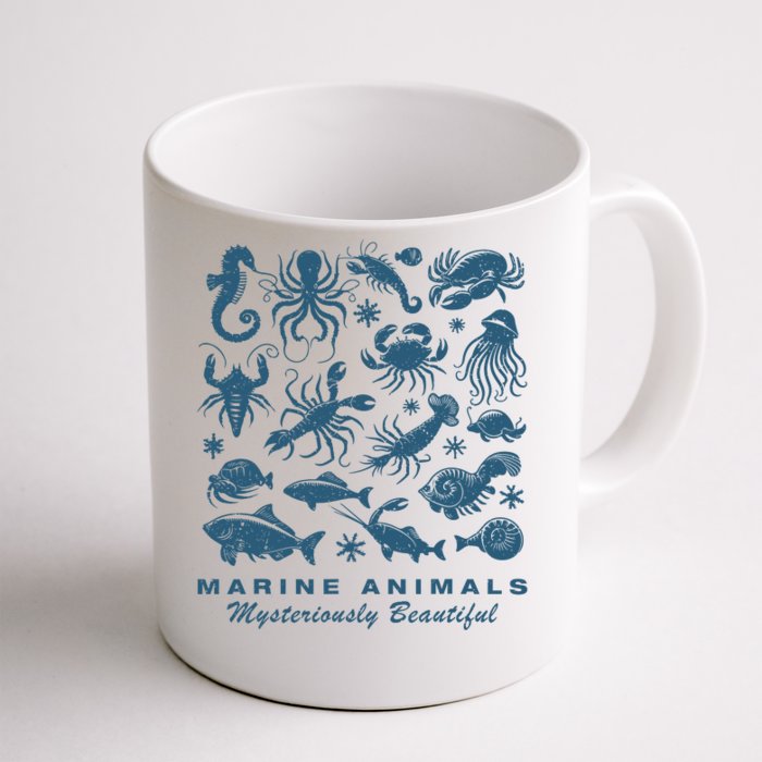 Ocean Marine Life Collection Sea Life Lover Front & Back Coffee Mug