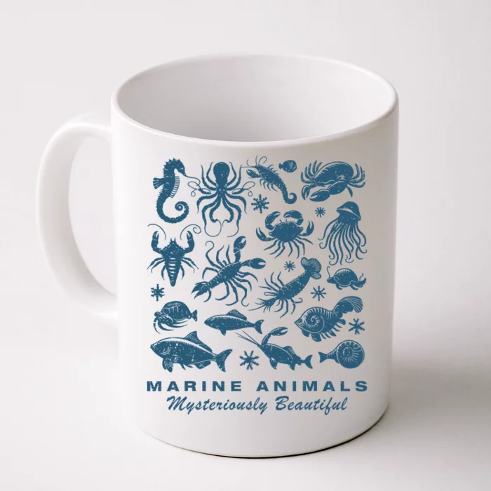 Ocean Marine Life Collection Sea Life Lover Front & Back Coffee Mug