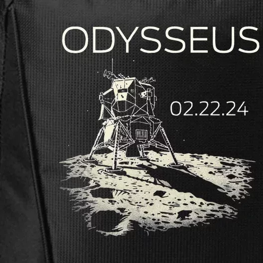 Odysseus Moon Lander Spacecraft Moon Landing City Backpack