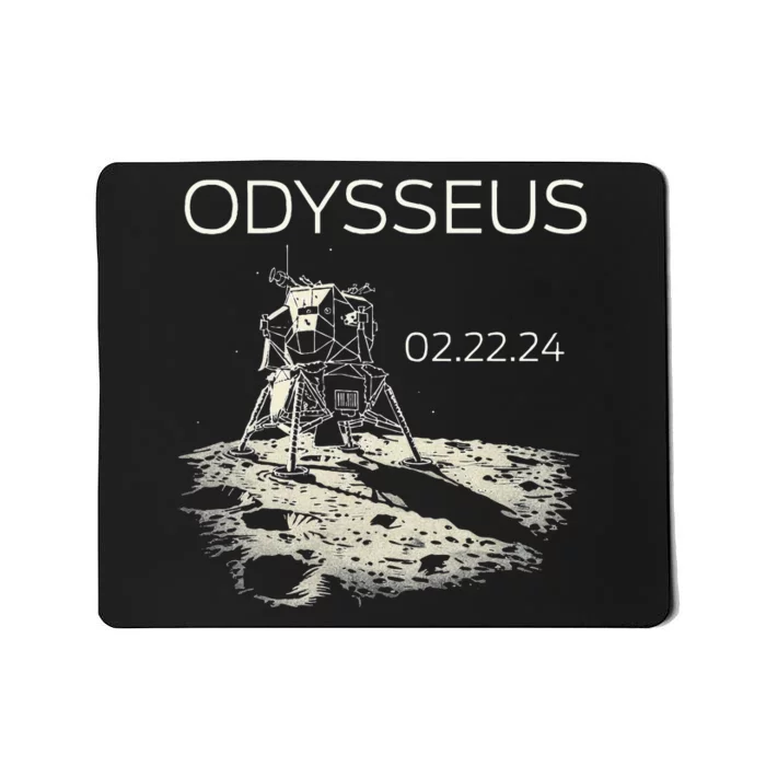 Odysseus Moon Lander Spacecraft Moon Landing Mousepad