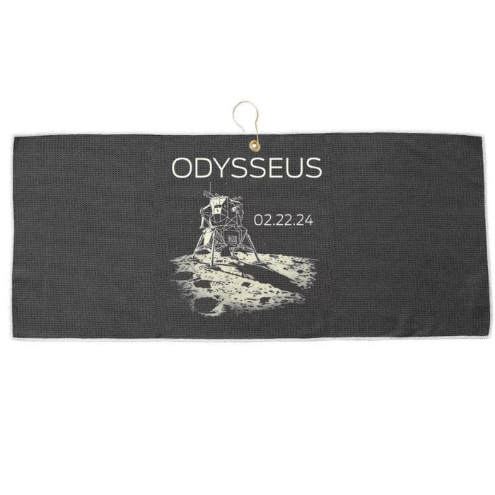 Odysseus Moon Lander Spacecraft Moon Landing Large Microfiber Waffle Golf Towel