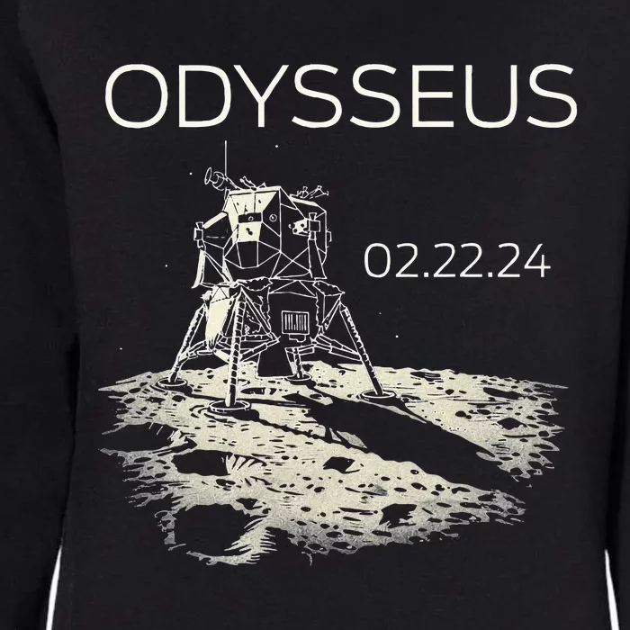 Odysseus Moon Lander Spacecraft Moon Landing Womens California Wash Sweatshirt