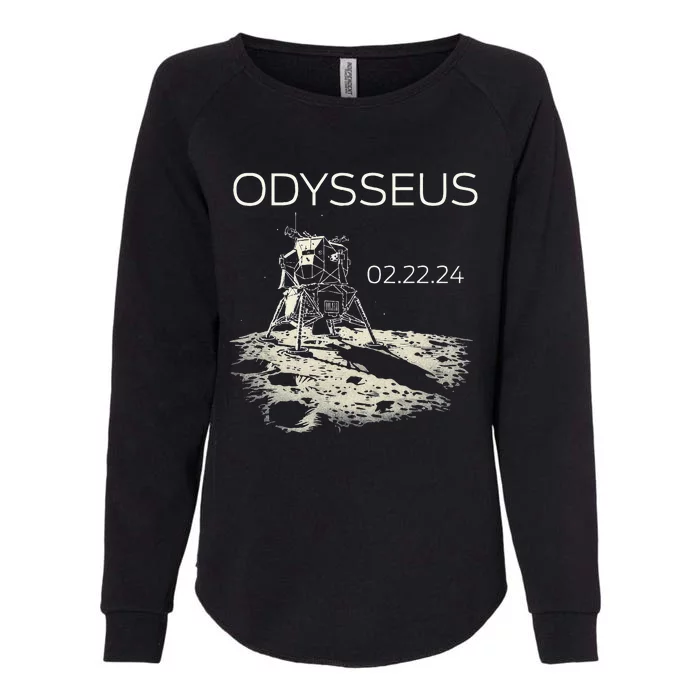 Odysseus Moon Lander Spacecraft Moon Landing Womens California Wash Sweatshirt