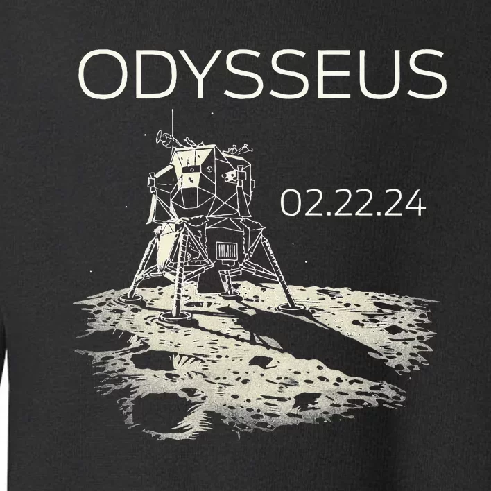 Odysseus Moon Lander S.Pacecraft M.Oon Landing Toddler Sweatshirt