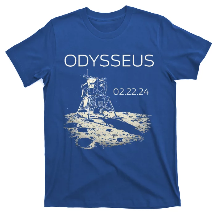 Odysseus Moon Lander Spacecraft Moon Landing T-Shirt