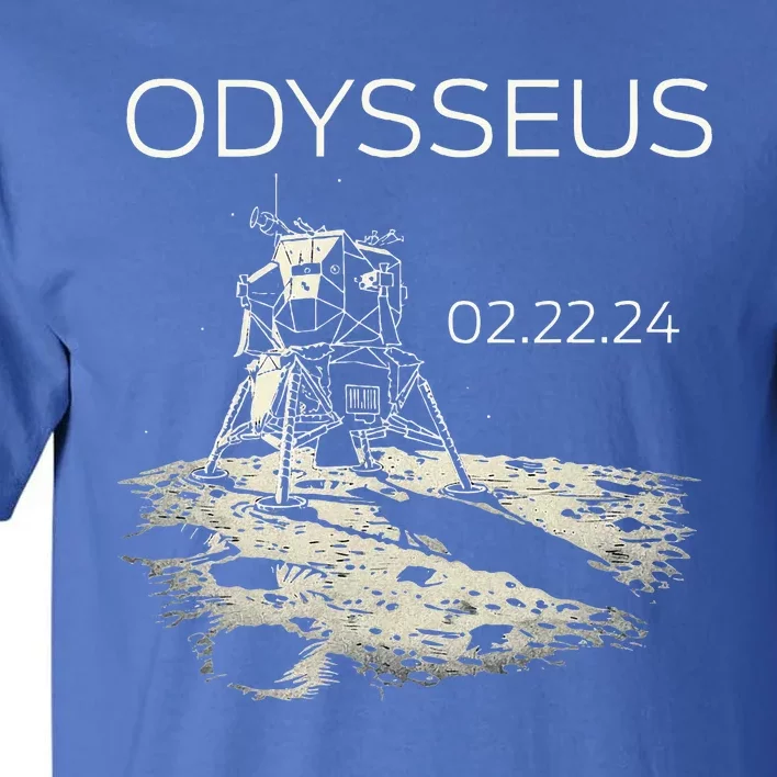 Odysseus Moon Lander Spacecraft Moon Landing Tall T-Shirt