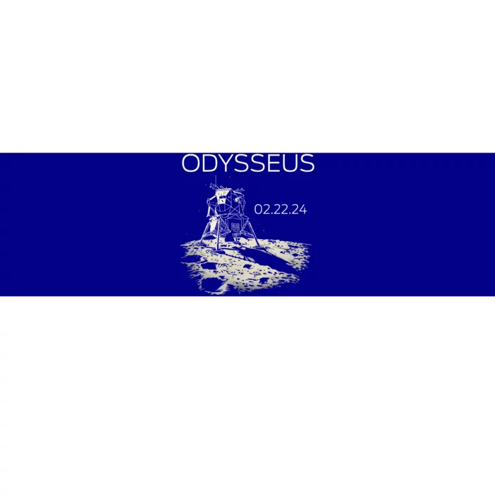 Odysseus Moon Lander Spacecraft Moon Landing Bumper Sticker