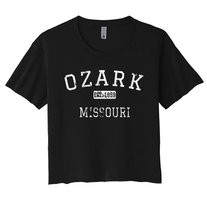 Ozark Missouri Mo Vintage Women's Crop Top Tee