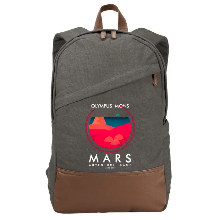 Olympus Mons Mars Adventure Camp Cotton Canvas Backpack